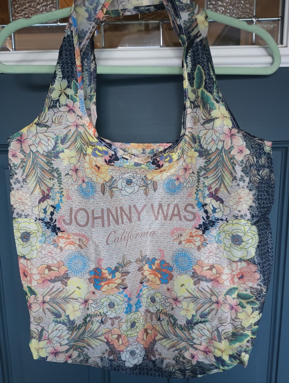 Johnny Was Nylon Shopping/Tote Bag